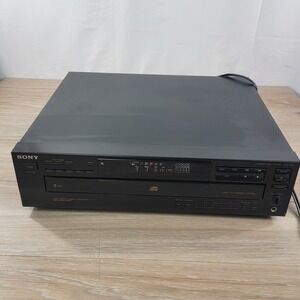 Sony CDP-C335 5 Disc CD Player Carousel Changer w/Cable - NO Remote